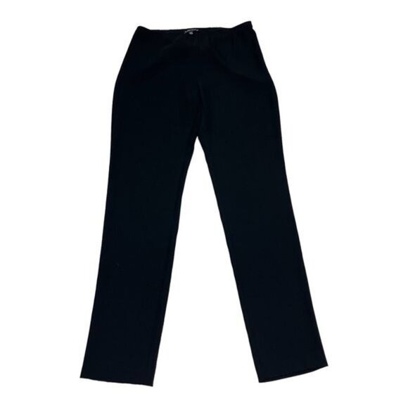 Eileen Fisher Black Straight Leg Elastic Waistband Pants Size XS - Picture 1 of 10